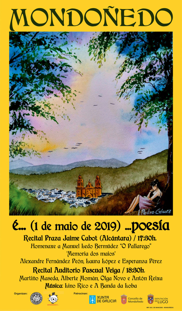 Cartel Mondoñedo e poesía 2019